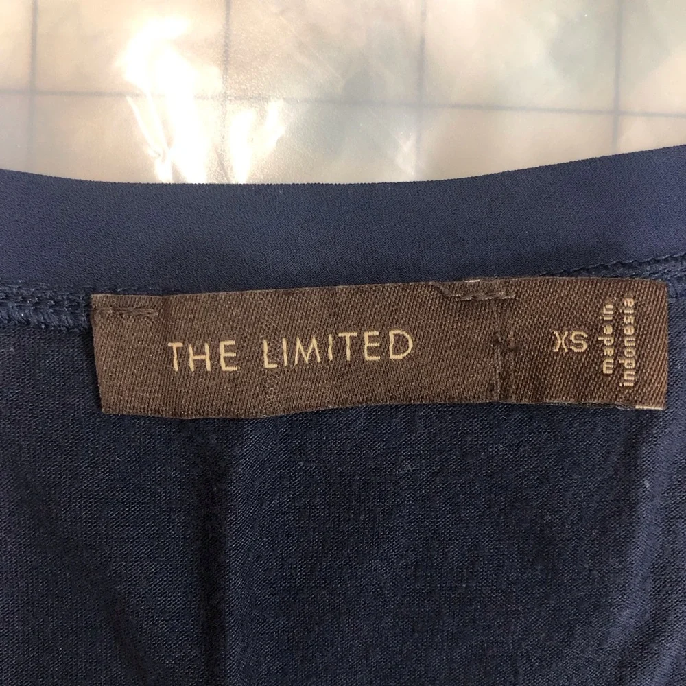 The Limited Navy Sequin Tank Top - Picture 9 of 16